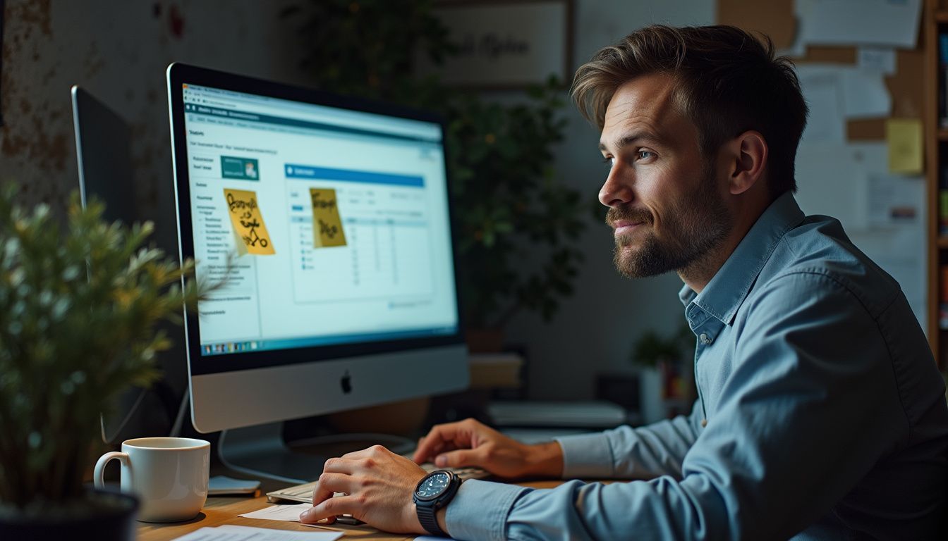 Office worker uses SAP tools to bring order to a busy workday.
